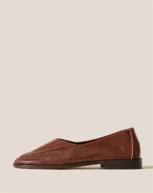 HEREU JULIOL WINTER SUPPLE SHINY LOAFER CHESTNUT